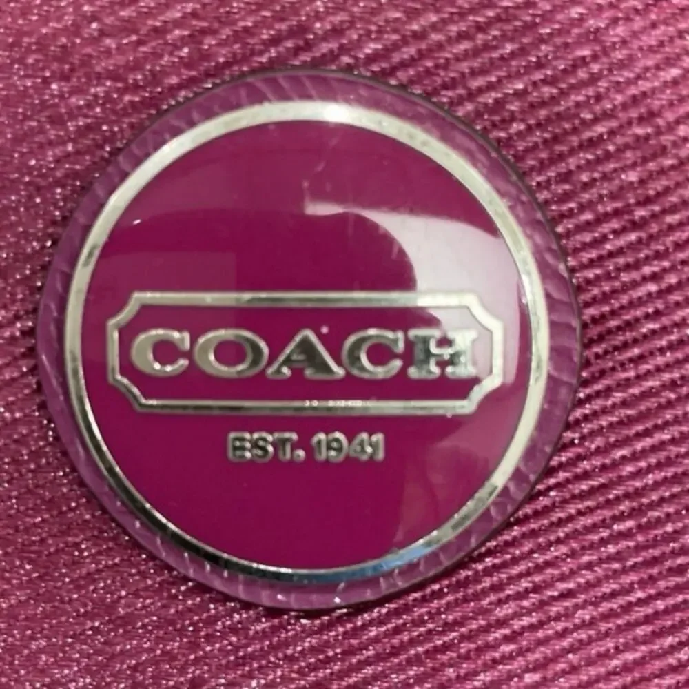 Coach Signature Stripe Shoulder Bag / Swingpack Purple